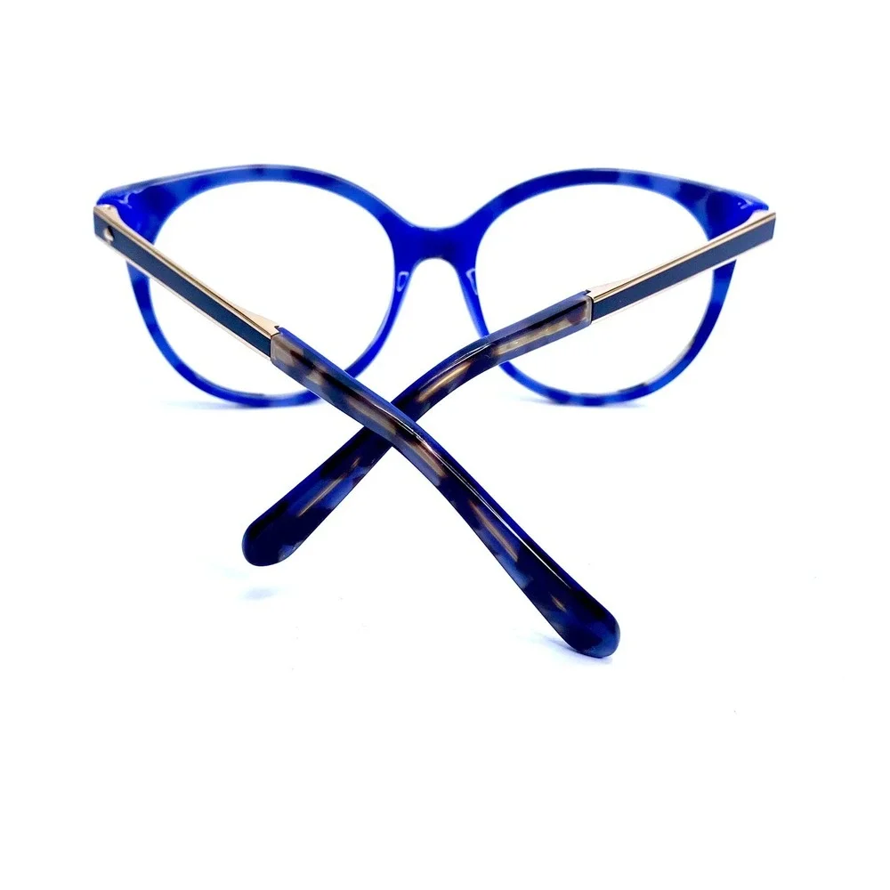 New Kate Spade NY Tortoise Gray Blue Gold Oversize Eyeglasses Amaya/S 53 18 135